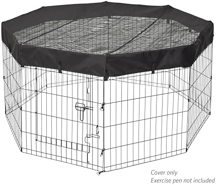 MidWest Homes for Pets Octagon Exercise Pen Fabric Mesh Top - Image 2