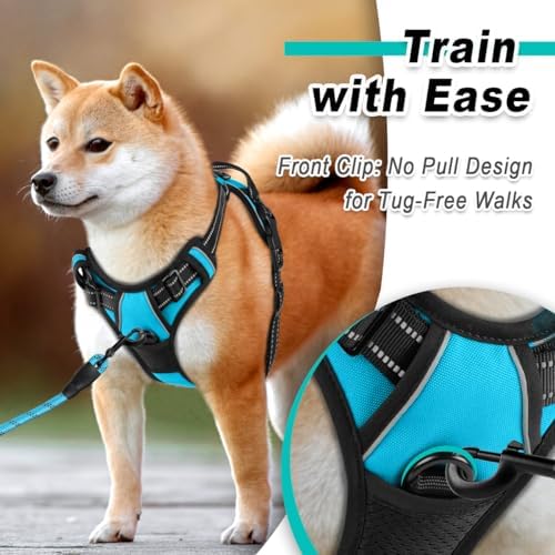 BARKBAY Dog Harness for Small Sized Dog No Pull 2 Leash Clips Dog Vest - Image 2