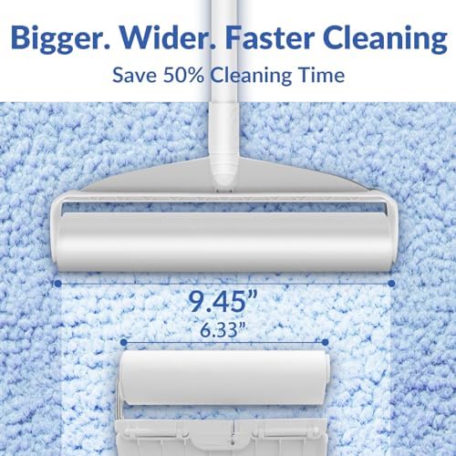 DELOMO 9.45” Large Lint Roller Refills, 6 Racks, 540 Extra Sticky Sheets - Image 2