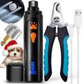 YABIFE Dog Nail Trimmers and Dog Nail Clippers Kit, Whisper Quiet Electric by Yabife