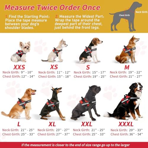 Opstin Service Dog Vest, ID Tag + 50 ADA Information Cards, Service Dog Harness - Image 6