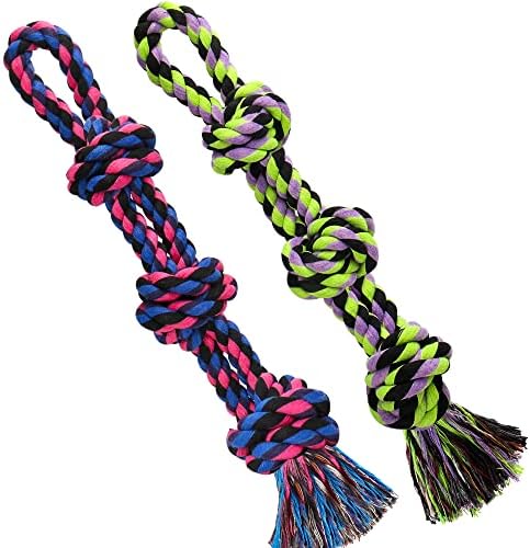 UPSKY Dog Rope Toys 2 Nearly Indestructible Dog Toys, Dog Toy by UPSKY