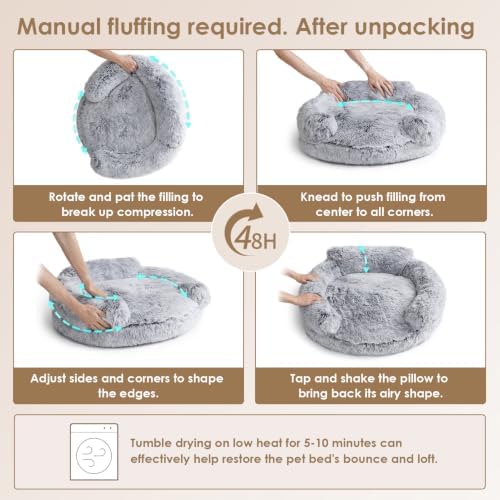 EHEYCIGA 36" Calming Donut Dog Bed - Image 2