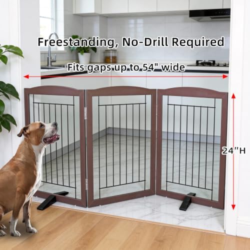 ZJSF Freestanding Dog Fence Indoor, Foldable Dog Gate - Image 2