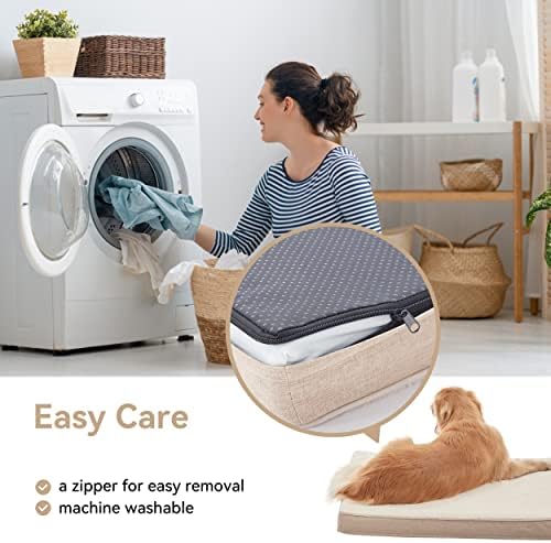 WATANIYA PET Cooling Dog Beds for Large Dogs, 35-Inch Dog Crate Bed - Image 5