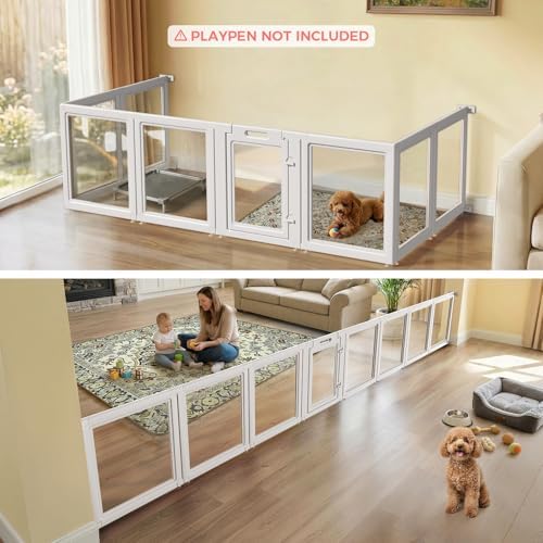 FXW Fence-to-Wall Anchors for AuraSpace Acrylic Indoor Dog Playpen - Image 2