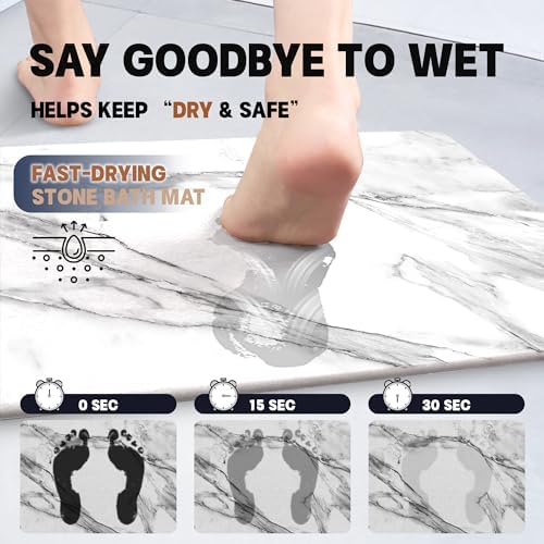 Stone Bath Mat Diatomaceous Earth Shower Mat - Image 3