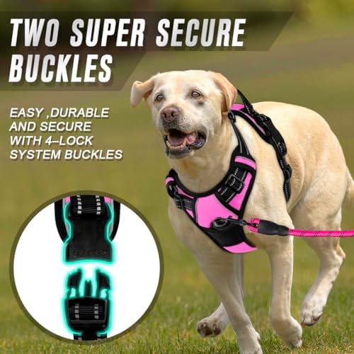 BARKBAY Dog Harness No Pull for Large Dogs Front Back Clips, Dog Vest - Image 4
