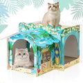 2 Story Cardboard Cat House by Lineshading