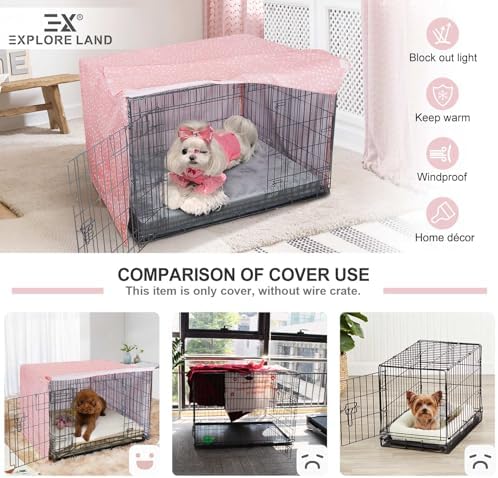 Explore Land Pattern Dog Crate Cover, 36 Inches - Image 3