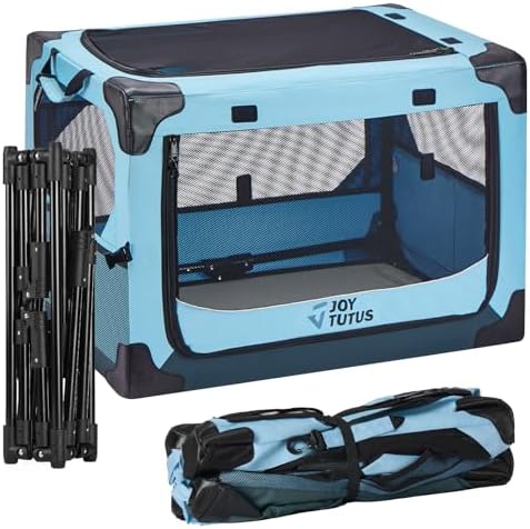 JOYTUTUS Collapsible Dog Crate, 26 Inch Portable Pet Crate - Image 6