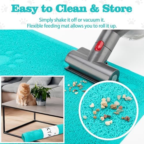 Darkyazi Cat Litter Box Mat for Floor Litter Trapping Mat Non-Slip Backing - Image 6