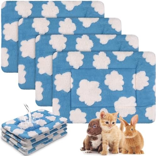 Haull 4 Pcs Waterproof Guinea Pig Bedding Mat, 13 x 18.5 by Haull