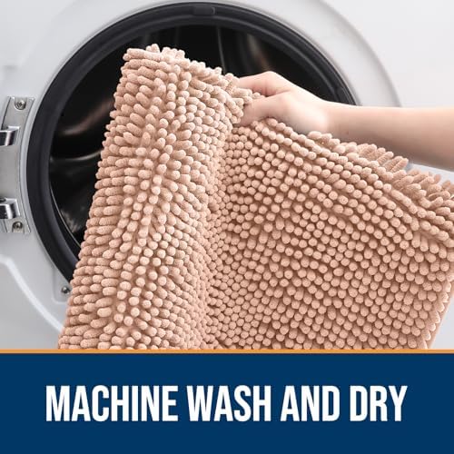 OLANLY Dog Door Mat for Muddy Paws 30x20, Super Absorbent Chenille Mud Mat - Image 5