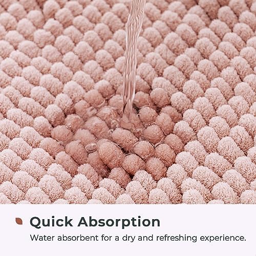 FRESHMINT Chenille Bathroom Rugs Mat 32”x20”, Non-Slip Bath Mat - Image 4