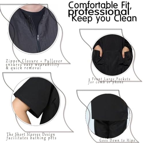 Dog Grooming Smock Water Resistant Hair Proof Unisex - Image 3