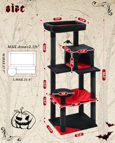 MUTTROS 56.3" Cactus Cat Tree - Image 5