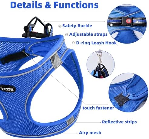 ROYPET Step-in Air Dog Harness, All Weather Mesh Step in Vest Harness - Image 6
