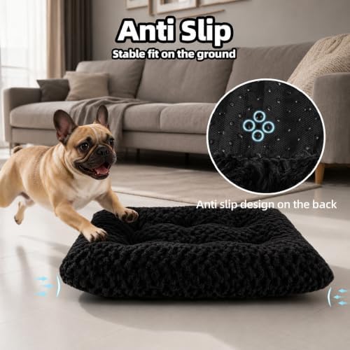 Dog Bed Medium Size, Plush Washable Pet Bed Mat, Dog Crate Bed 23"x 18" - Image 4
