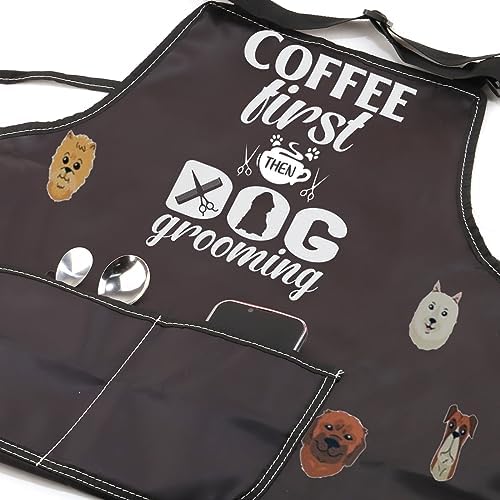 JXGZSO Dog Grooming Apron Dog Groomer Gifts Dog Hairdresser Gifts Dog Stylist - Image 3