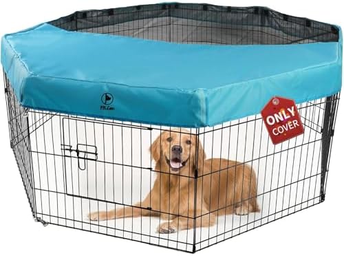 PJYuCien Playpen Top Cover for 24'' Width 8 Panel Pen by PJYuGienPetGarden