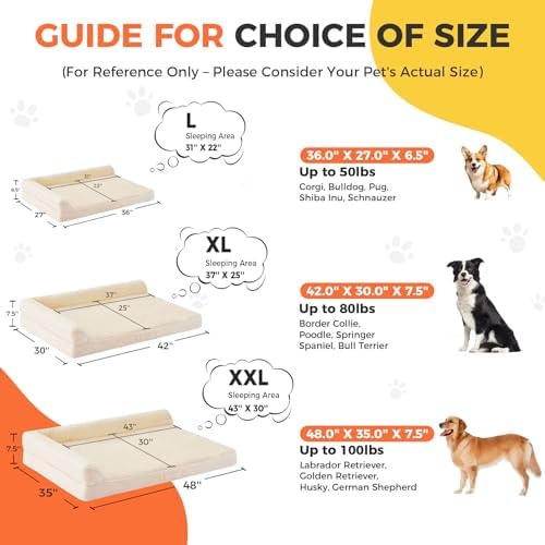 XXL Orthopedic Dog Bed, Extra Large Dogs - Image 4