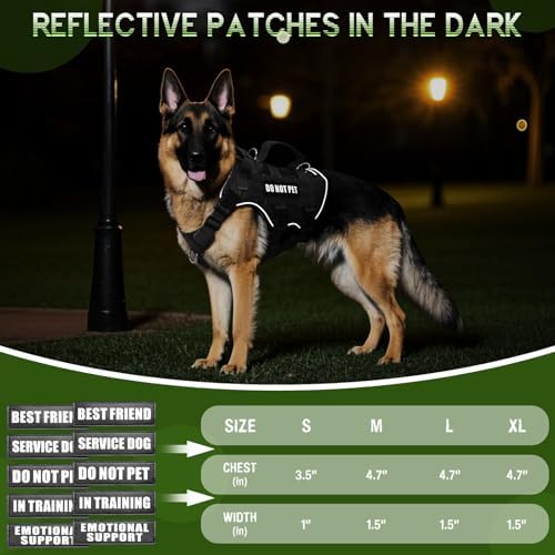 WINSEE Tactical Molle Vest Mesh Dog Harness - Image 6