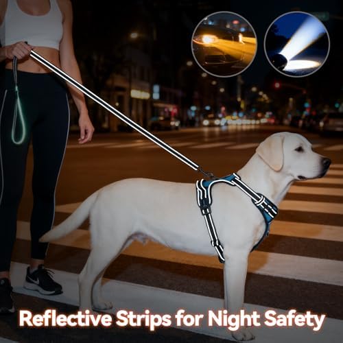 PHOEPET Reflective Dog Harness No Pull Large Breed Vest - Image 4