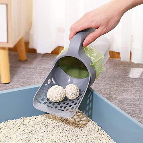 Cat Litter Scoop with Bag Holder, Integrated Detachable Deep Cat Litter Shovel - Image 4