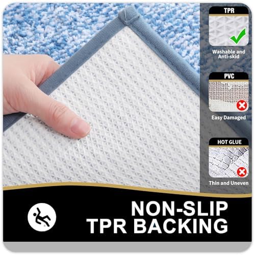 OLANLY Large Bathroom Rugs 40x24, Soft Absorbent Microfiber Bath Rugs - Image 4
