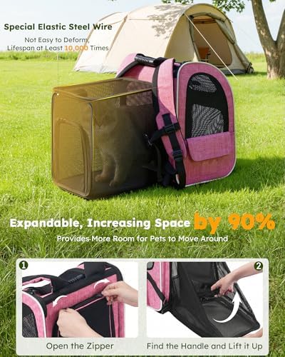 pecute Cat Backpack Extendable, Cat Carrier Backpack - Image 4