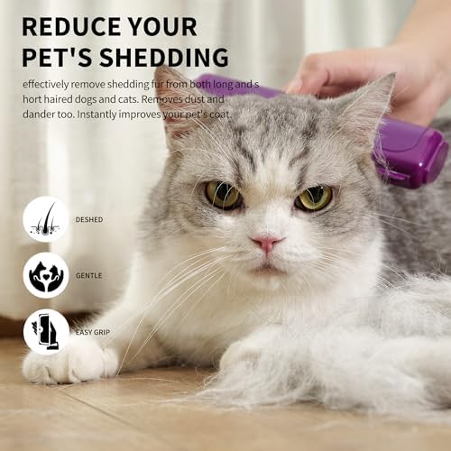 Cat and Dog Deshedding Brush for Short Hair - Image 2