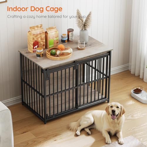 HOOBRO Dog Crate Furniture, 36.6" Heavy Duty Dog Kennel - Image 4