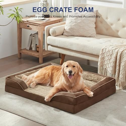 FURTIME Orthopedic Medium Dog Bed, Supportive Waterproof Pet Bed - Image 6