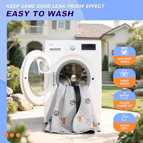 WanpeeGoo Washable Pee Pads for Dogs, Waterproof, 36 x 41 in, 2 Pack - Image 6