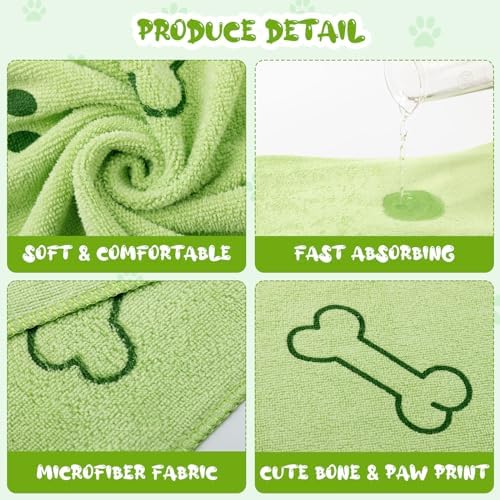 Tatuo 22 Pcs Dog Towels for Drying 20 x 40 Inch Pet Bath Towels Absorbent - Image 3