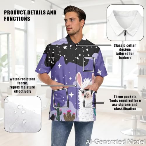 Dog Grooming Smock for Women & Men Water & Hair Repellent - Image 5
