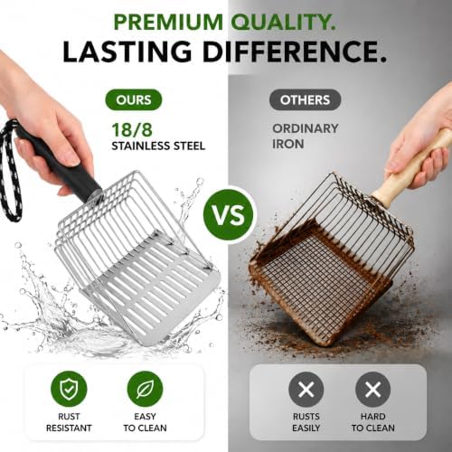 304 Stainless Steel Cat Litter Scooper - Image 4