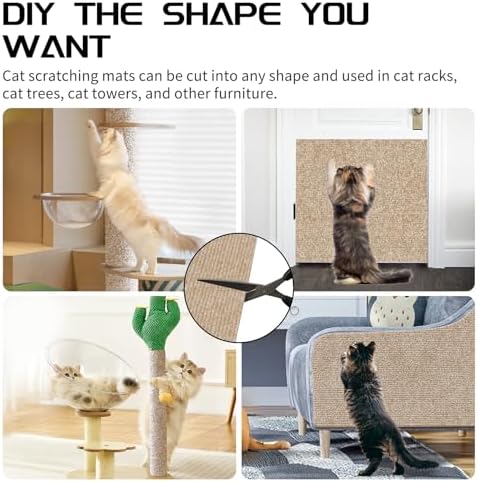 2 Pcs Self-Adhesive Cat Scratch Mat, Cat Scratch Furniture Protector - Image 6