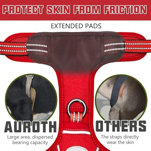AUROTH Tactical Dog Harness Medium Sized Dog No Pull Adjustable Dog Vest - Image 3