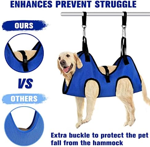 Pet Dog Grooming Hammock for Nail Trimming, Dog Restraint Hanging Harness for - Image 2