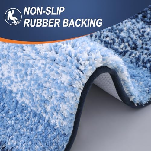 OLANLY Bathroom Runner Rug 45x27, Extra Soft Absorbent Microfiber Bath Rugs - Image 5