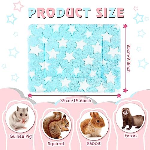 Haull 4 Pcs Waterproof Guinea Pig Bedding Mat, Cute Star, 13 x 10 - Image 2