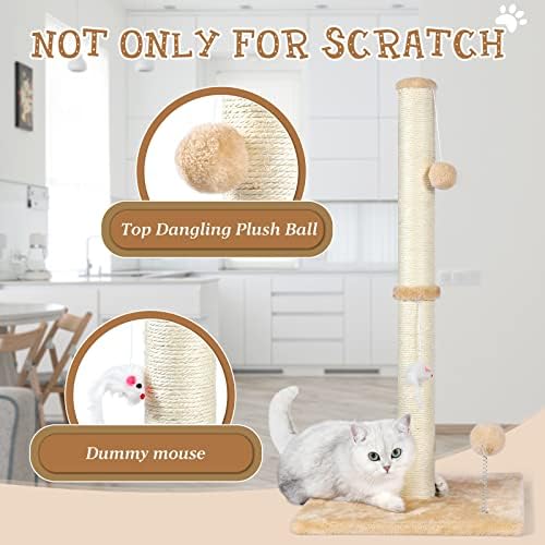 ANWA 32" Tall Sisal Cat Scratching Posts Tree - Image 4