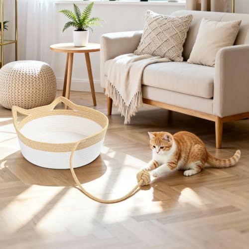 Cat Bed, Cotton Rope Instinct Basket - Image 7