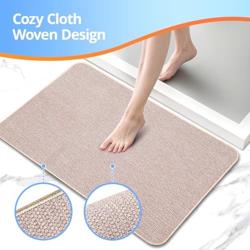 Upgraded Bath Mat 19x30Inch, Thin Bath Mats Rugs - Image 3