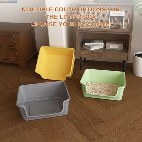 Open-Top Large High Sides Cat Litter Box - Image 4