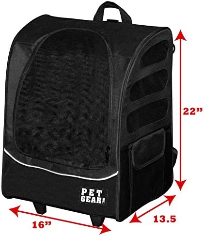 PET GEAR I-GO PLUS TRAVELER DOG AND CAT BACKPACK AND ROLLING CARRIER - Image 6