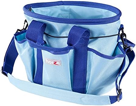 HORZE Horse Grooming Bag, 6 Outer Pockets, Adjustable Shoulder Strap by HORZE