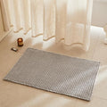 TYUU Waffle Bath Mat, Boho Bathroom Rugs Non Slip, 36x24 Light Grey by TYUU